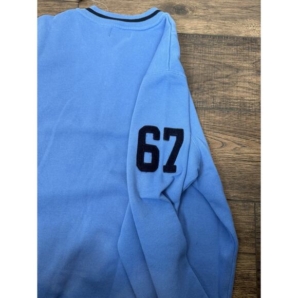 NWT Polo Jeans Ralph Lauren Sweatshirt Mens 1/4 Zip Blue Vintage Embroidered L - Picture 10 of 10